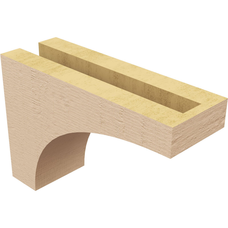 Bois de cèdre brut StockportThane Corbel, apprêté brun clair Stockport, H 6 po x l 3 po x P 9 po