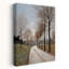 January Walk Serene Abstract Contemporary Autumn Landscape Wall Art Print 1 Piece Wrapped Canvas Wall Art-1211628889