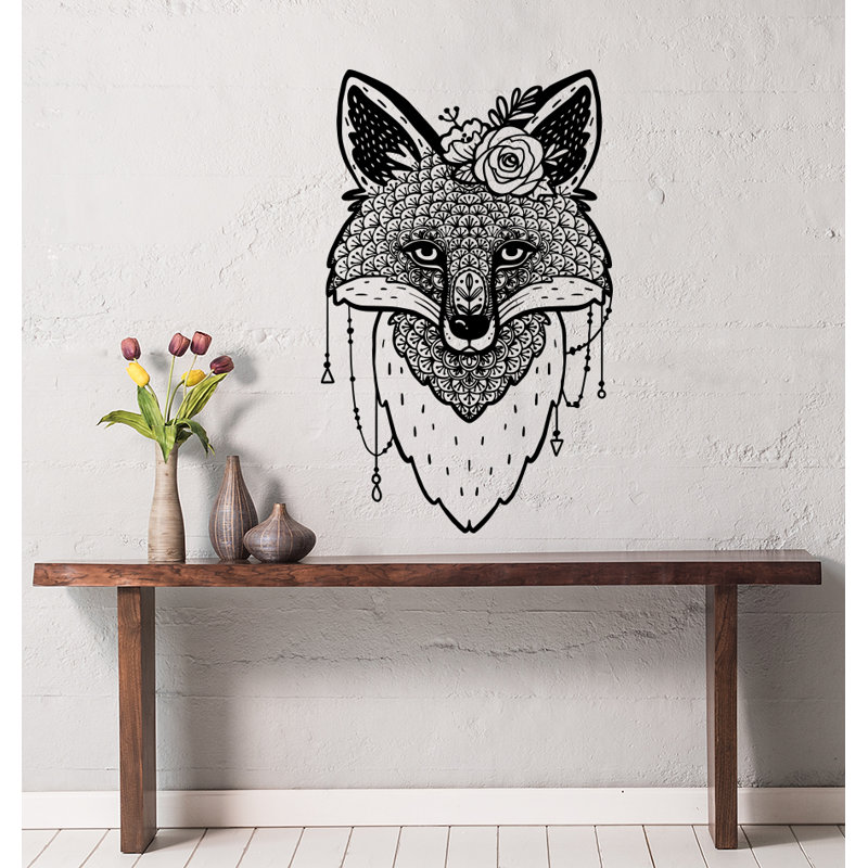 Animals Non-Wall Damaging Wall Decal, Black