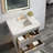 Solid wood Modern Freestanding Single Sink Bathroom Vanity with Engineered Marbl Top-1630363942-1630363943