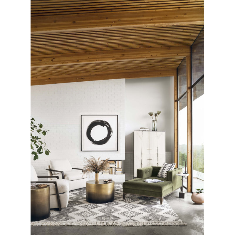 Cameron End Table, Ombre Antique Brass