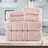 Elegant Comfort 4 Lines Viscose Stripe 6-Piece Premium Towel Set - 100% Turkish Cotton High Absorbent Luxury Bathroom Towels – Includes 2 Washcloths, 2 Hand Towels And 2 Bath Towels Set-129191242