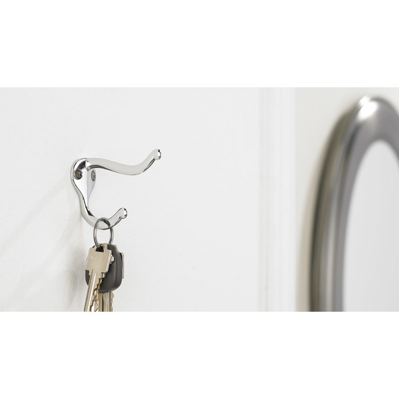 Utility Metal Wall Hook, Chrome