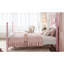 Lit plateforme en forme de couronne, cadre de lit en bois à baldaquin élégant, cadre de lit tête de lit courbé élégant pour la chambre à coucher-549221036