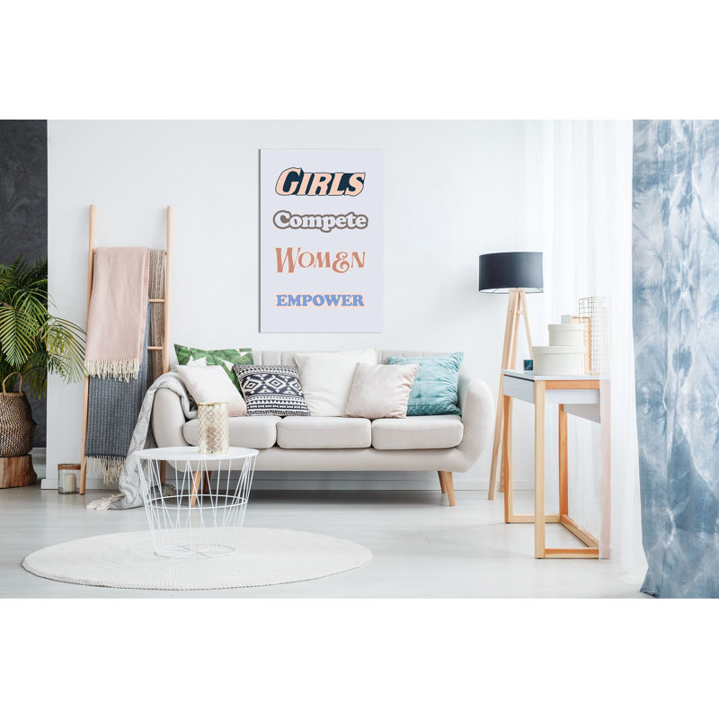 Motivational Quotes Wall Art, Positive & Inspirational Décor - Wrapped Canvas Print, 76cm H x 51cm W