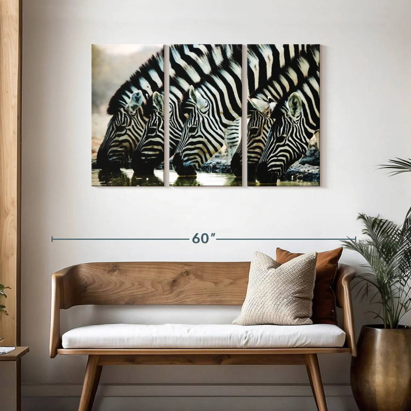 Brampt Scheveningen Zebras, 28" H x 45" W