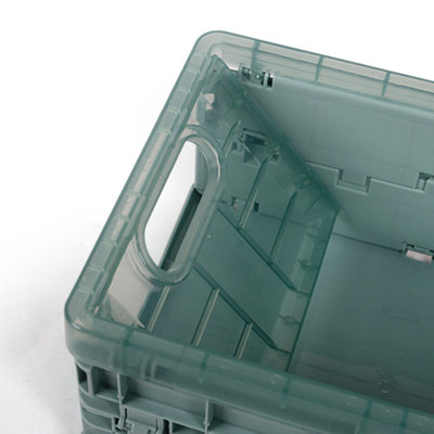 Plastic Folding Storage Container Basket Crate Box Stack Foldable Organizer Box