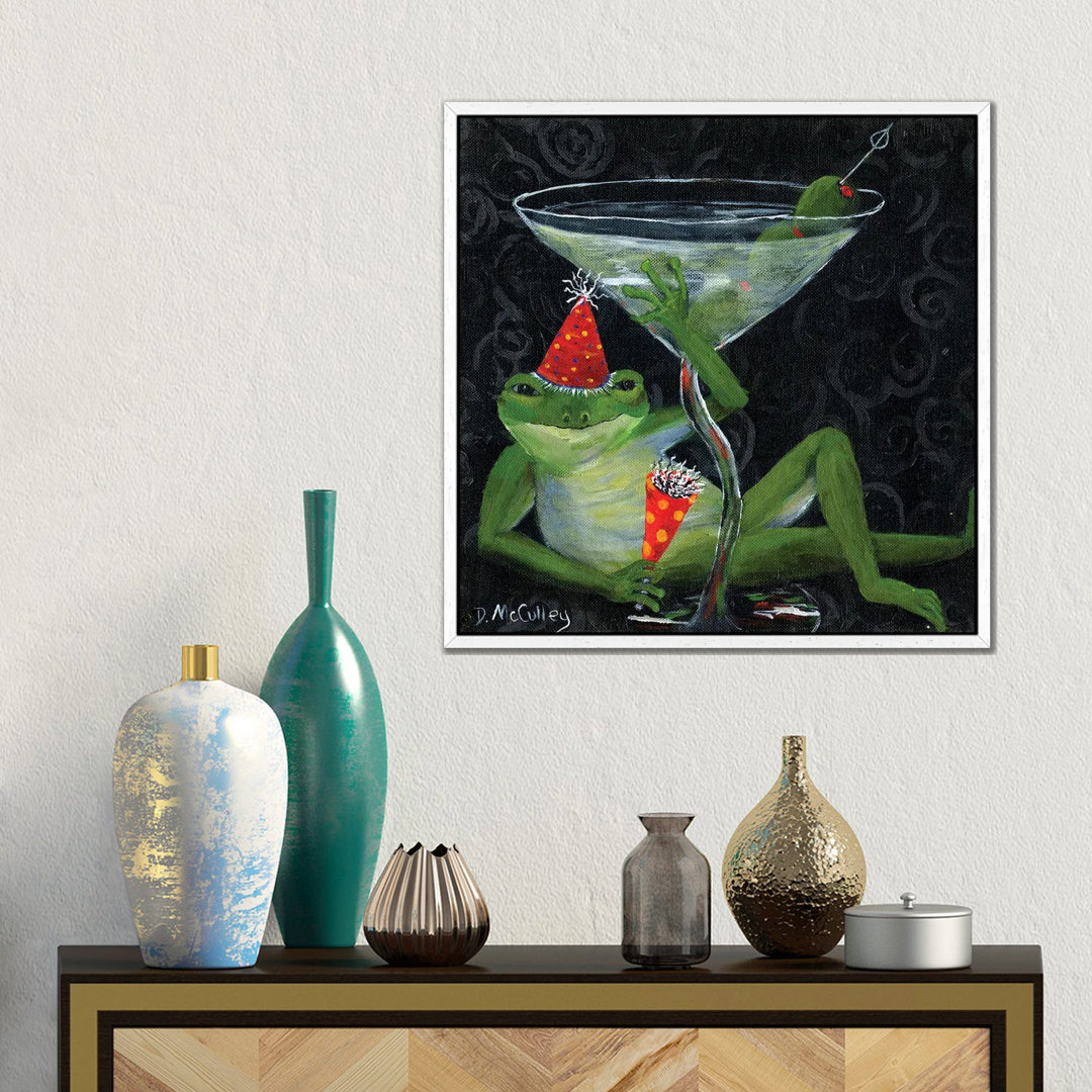 Toadally Under Glass von Debbie McCulley - Gallery-Wrapped Canvas Giclée on Canvas