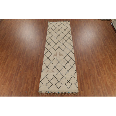 Tapis de couloir oriental marocain fait à la main