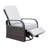 Outdoor Wicker Swivel Recliner Chair, Reclining Backrest, Lifting Footrest, 360° Rotating Basic, Water Resistant Cushions for Patio-143013880