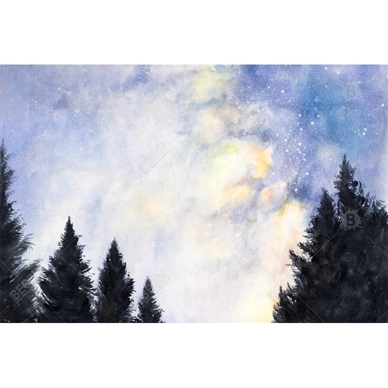 " Starry Sky In Forest "