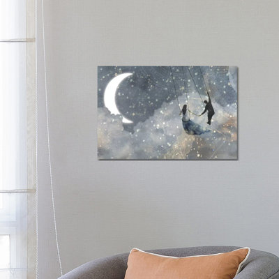 Celestial Love Collection D by Victoria Borges - Wrapped Canvas Gallery-Wrapped Canvas Giclée