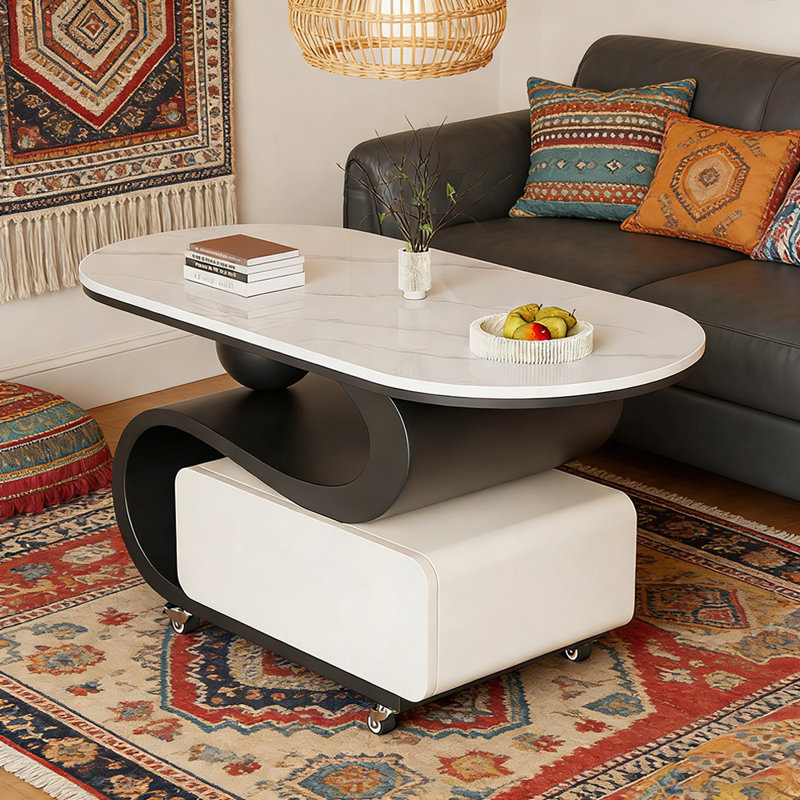 Coady, H 17,71 po x L 31,49 po x l 15,74 po, Gris / Blanc