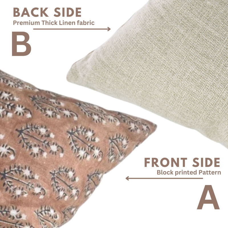 Linen Square Pillow Cover, 14" x 14"