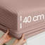 Luxury Striped Microfiber Fitted Sheet - 40 cm Deep Pocket, Ultra-Soft, Wrinkle-Resistant & Easy Car-648432965-648432970
