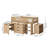 Mid Sleeper 04 with desk, drawers and bookcase in Oak Style