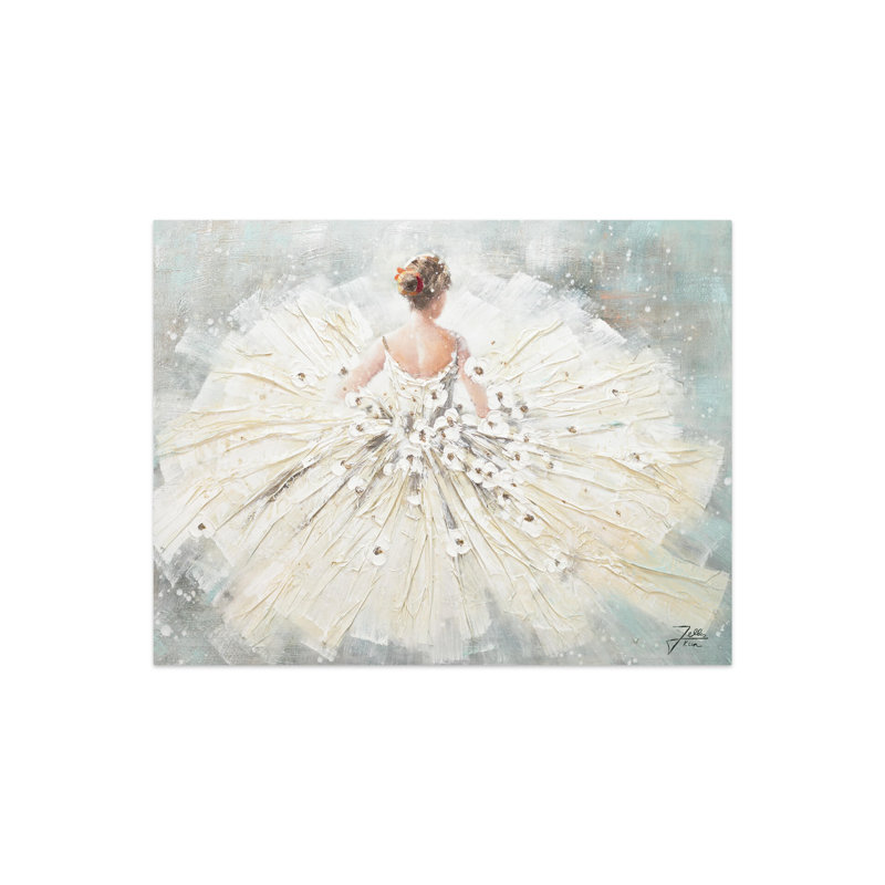 Hand -painted cloud dancer acrylic painting
