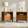 Amberlyn 27.2'' H Traditional  2-Drawer Nightstand with Built-In Outlets and Solid Wood Legs and Open Shelve (Set of 2)
