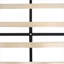 Lit plateforme tapissier pour chambre à coucher, structure simple en lin gris capitonné avec support à lattes de bois, aucun sommier requis-1023870097-1023870096