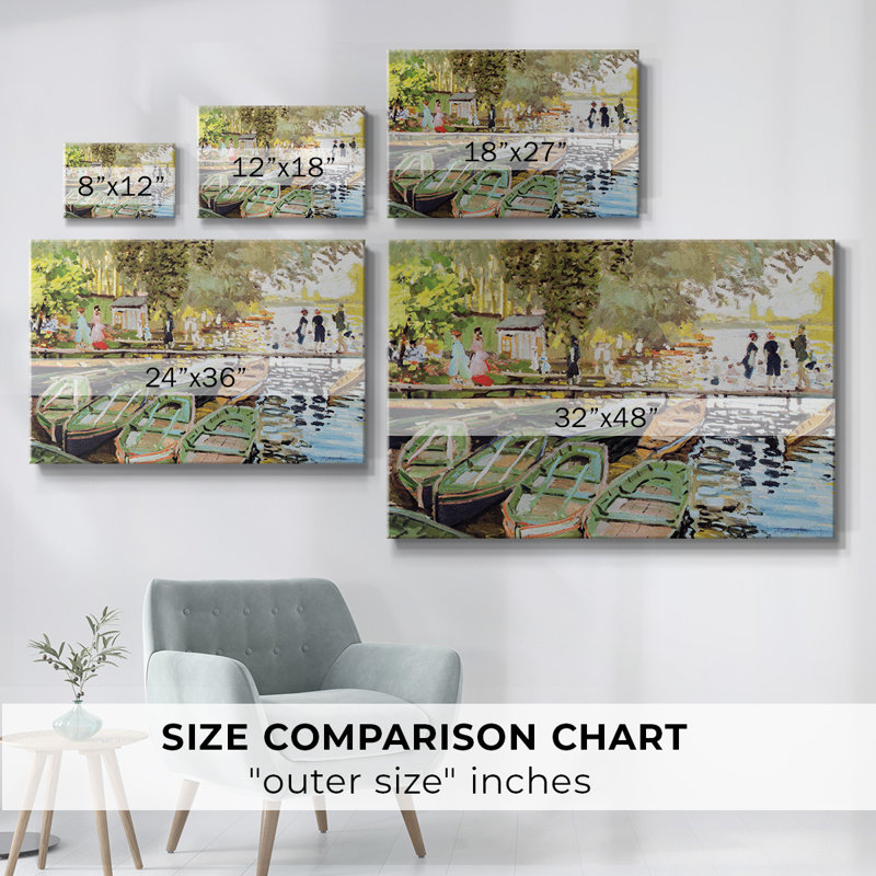 Monet - Toile tendue avec châssis, H 12 po x l 18 po