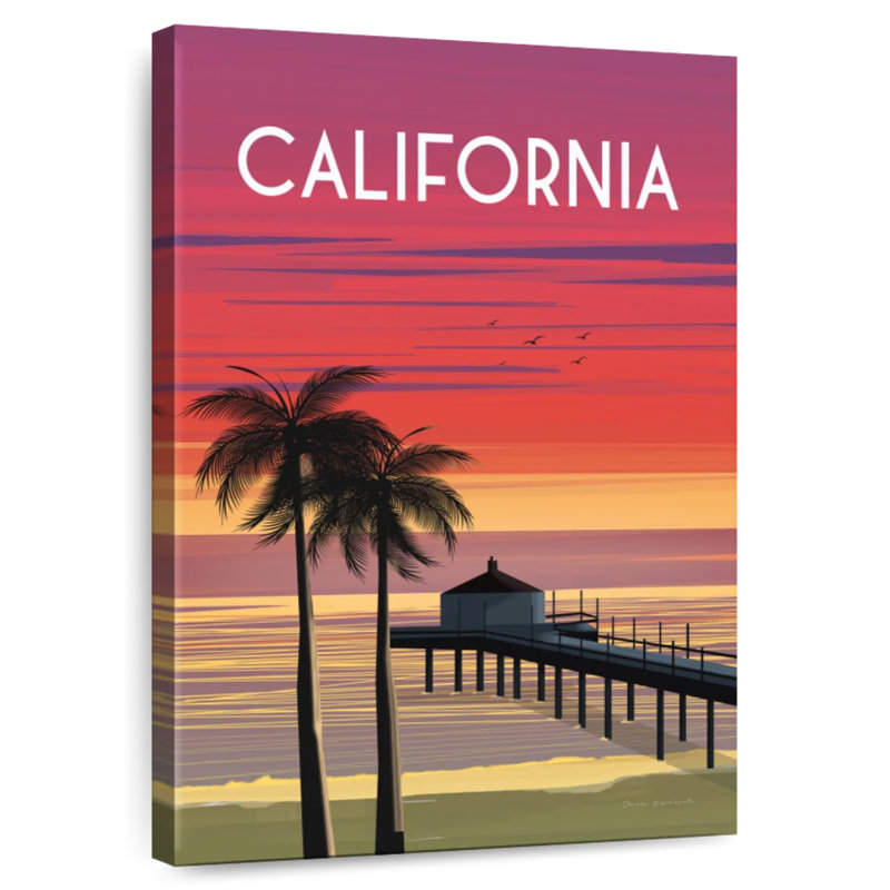 California, 24" H x 16" W