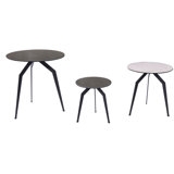 Hinson Glass Top Nesting Tables