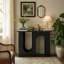 Console de 100 cm (39,4 po), table d'appoint étroite à placer derrière un canapé, design arqué