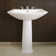 Soiree Ceramic 34" Pedestal Bathroom Sink with Overflow
