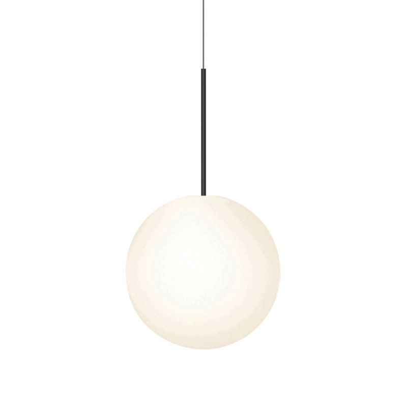 Bola Sphere Pendant, Black, 26.4" H x 16" W x 16" D