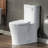 WoodBridge Solace 1.28 Gallons GPF Elongated Comfort Height Floor Mounted One-Piece Toilet (Seat Included)