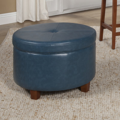 Breyonce Faux Leather Ottoman