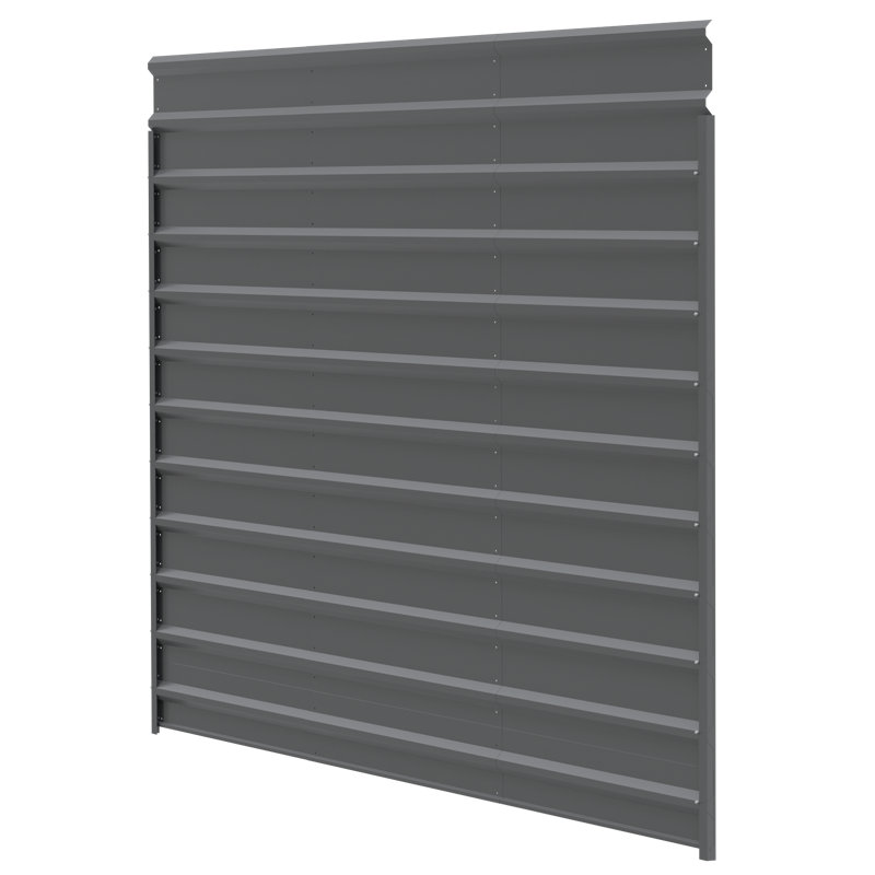 15X9 Single Wall Kit For Steel Carport 15' Long, 96.75"H x 0.875"W x 164.25"D