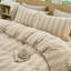 Ensemble de housse de couette rayé 100% coton délavé 3 pièces DONEUS-121887707-121887697