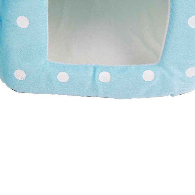 Dôme d’animal doux en coton Ricard, l 13,39 po x P 14,17 po x H 16,14 po, Bleu pâle