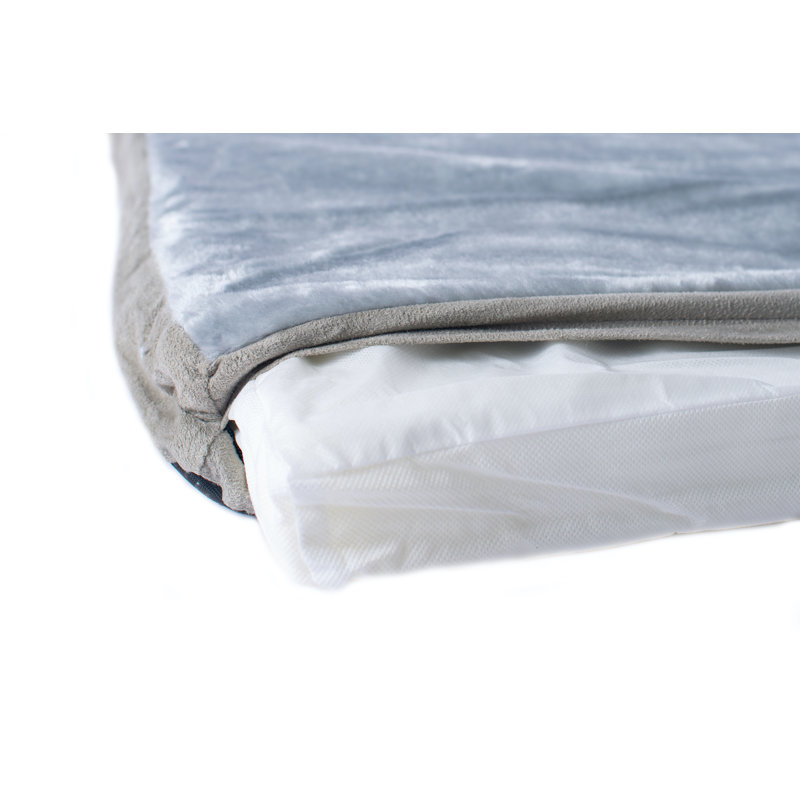 Large Sage Green and Gray Memory Foam Orthopedic Pet Bed