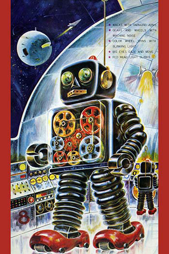 " Gear Robot ", 66" H x 44" W