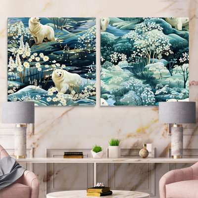 Ours polaire arctique - animaux en acrylique