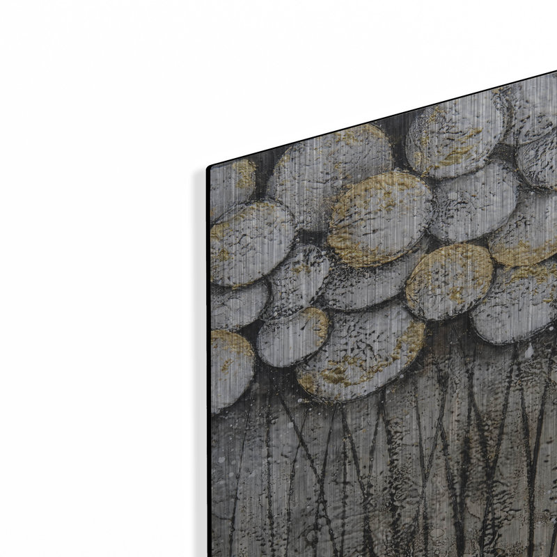 «Bubble Trees In White» par Britt Hallowell, H 16 po x l 12 po