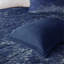 Édredon en velours bleu marine pour très grand / très grand lit - Tissu de luxe, Fer à repasser à vapeur-122457025-122457024