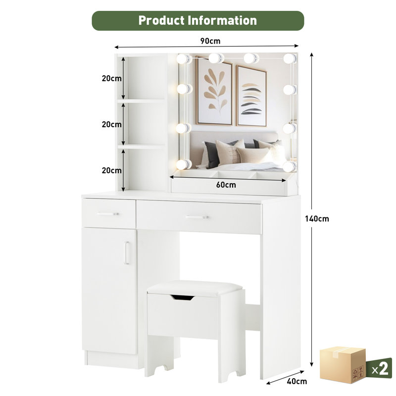 Dressing Table with Mirror