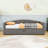 Twin Velvet Upholstered Daybed with Adjustable Pop-Up Trundle-1028976712