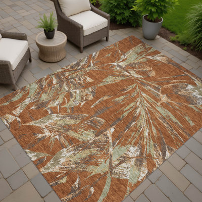 Tapis tropical intérieur / extérieur lavable à la machine Chantille ACN2975
