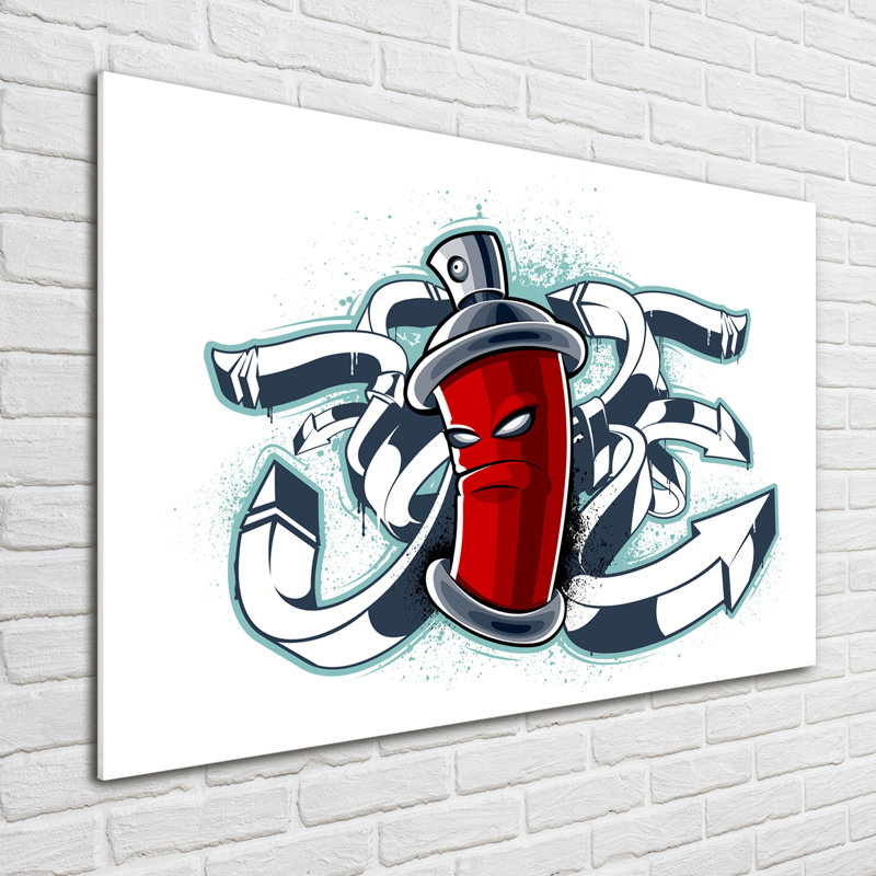 Graffiti - No Frame Print on Glass