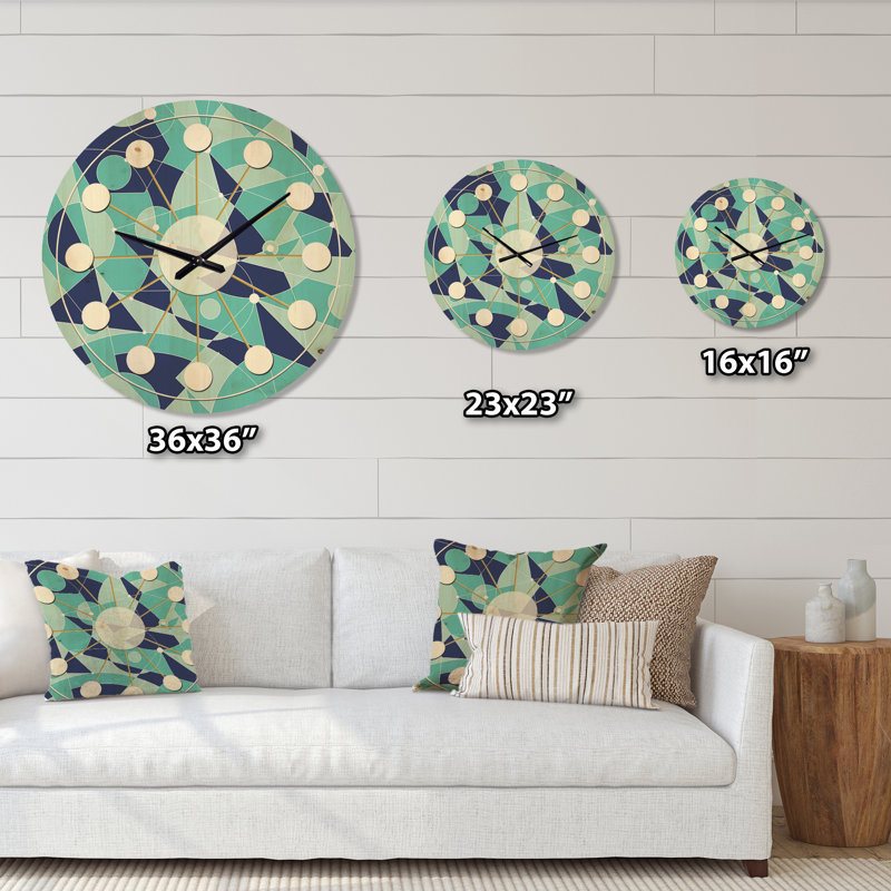 Horloge murale rétro Mid-Century, Moyen