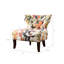 Fauteuil d'appoint contemporain avec capitonnage chic