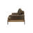 Macungie Top Grain Leather Armchair in Chocolate and Oak