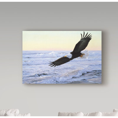 «Ocean Dawn Eagle» par Etelca, impression sur toile tendue