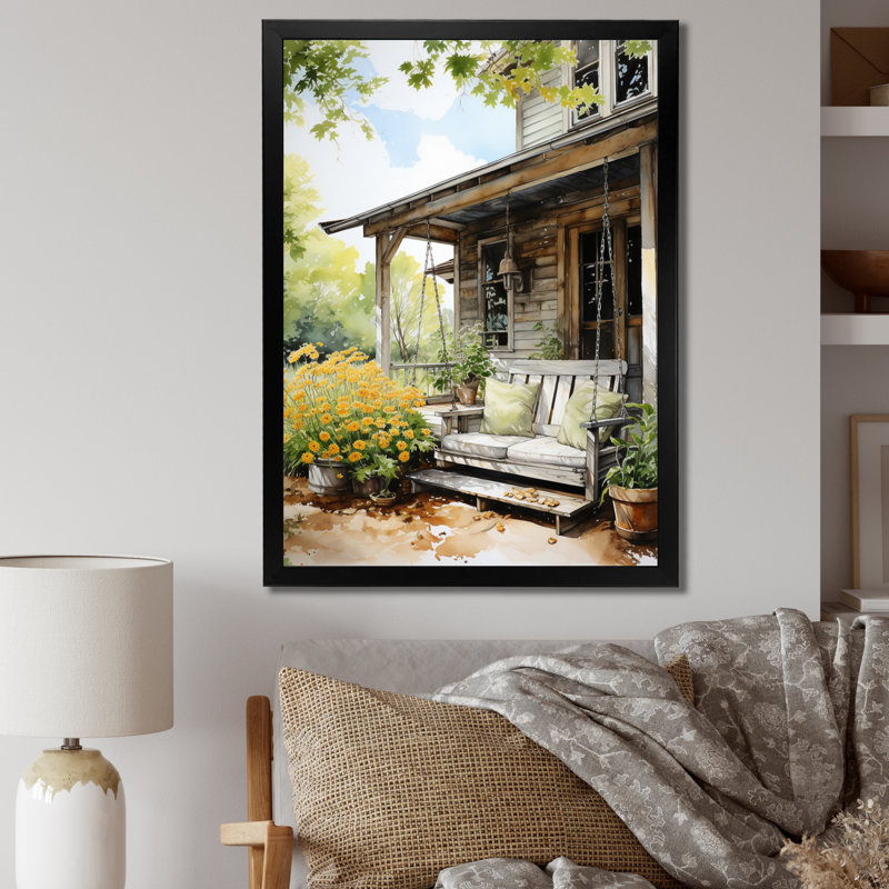 Vidadi Farmhouse Gentle Breeze I, Noir, H 20 po x l 12 po x P 1 po