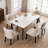 Linen Dining Chair With Solid Wood Legs-592242856-592242862