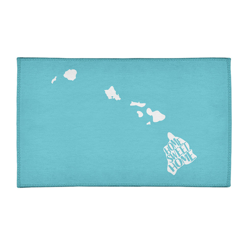 Tapis en poly chenille Home Sweet Hawaii, Rectangle 3 pi x 5 pi